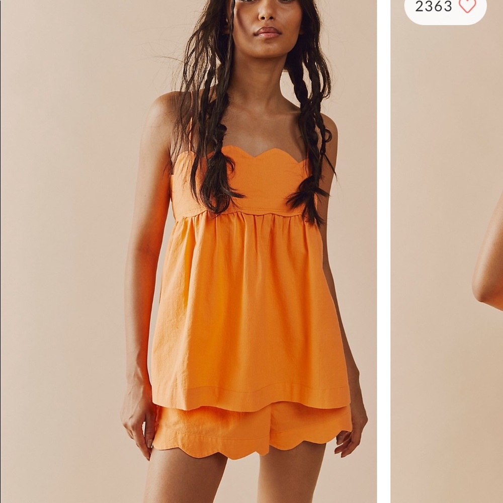 Free People sweet scallop set